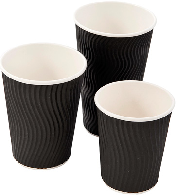 Coffee Bean Co. Black Ripple Cups | The Coffee Bean Company